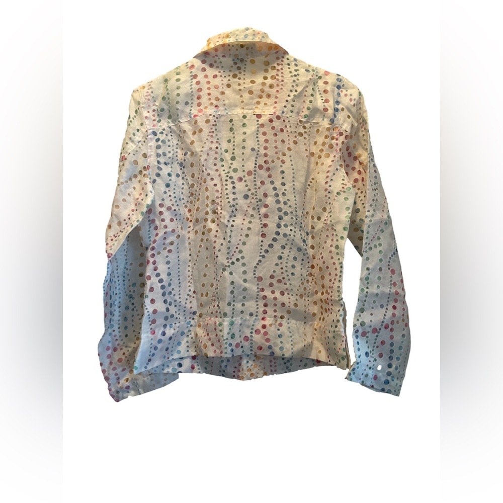 Bamboo Traders Multicolor Polka Dot Button Down S… - image 2